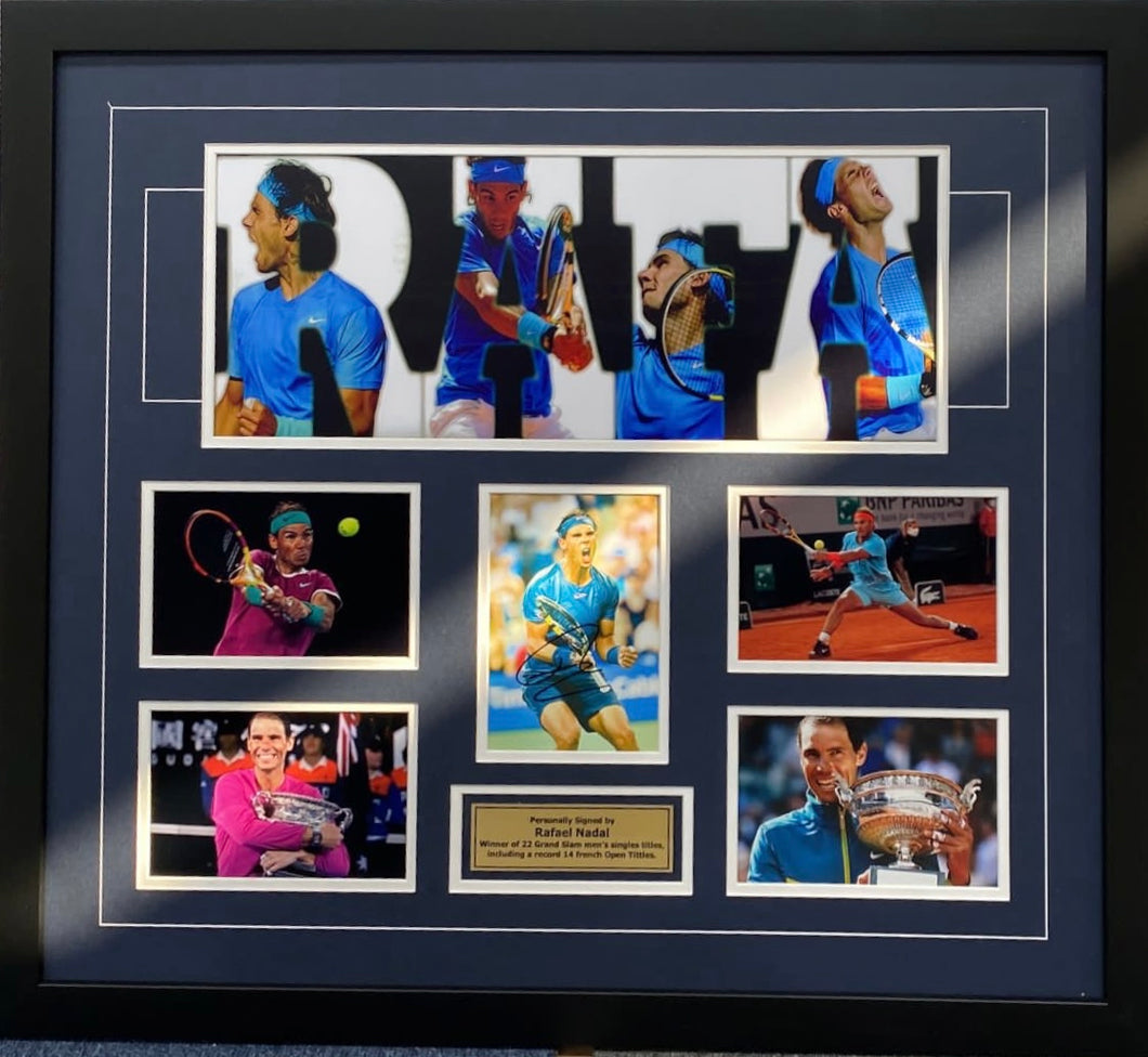 RAFAEL NADAL Signed Photo Collage Display