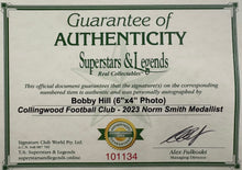 Load image into Gallery viewer, BOBBY HILL “2023 Norm Smith Medallist” Signed Photo Collage Display
