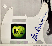 Load image into Gallery viewer, PAUL McCARTNEY "The Beatles" Signed Guitar Pickguard &amp; Poster Display
