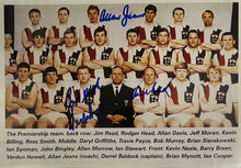 Load image into Gallery viewer, DARREL BALDOCK, ALLAN JEANS &amp; VERDUN HOWELL Signed “1966 Premiers&quot; Display
