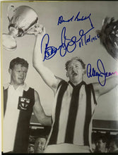 Load image into Gallery viewer, DARREL BALDOCK, ALLAN JEANS &amp; BARRY BREEN Signed “1966 Premiers" Photo Collage Display
