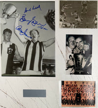 Load image into Gallery viewer, DARREL BALDOCK, ALLAN JEANS &amp; BARRY BREEN Signed “1966 Premiers" Photo Collage Display
