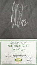 Load image into Gallery viewer, KIMI ANTONELLI Signed F1 Mercedes Shirt1
