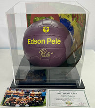 Load image into Gallery viewer, PELE Signed Brazil Soccer Ball &amp; Display Box
