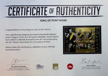 Load image into Gallery viewer, DUSTIN MARTIN “King of Punt Road” Signed Photo &amp; Print Display
