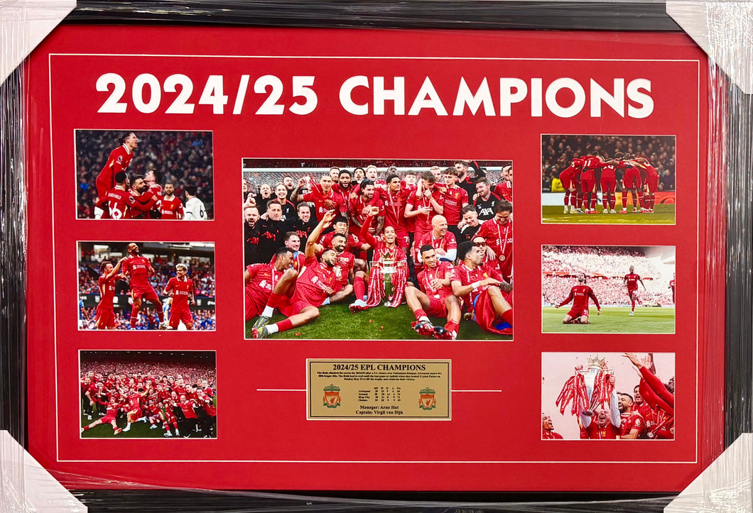 LIVERPOOL “2024/25 Champions” Photo Collage Display