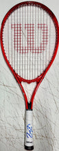 Load image into Gallery viewer, ROGER FEDERER Signed Wilson Tennis Racquet &amp; Photos/Balls Collage Display
