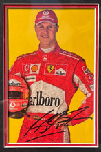 Load image into Gallery viewer, MICHAEL SCHUMACHER Signed Scuderia Ferrari Photo &amp; Race Suit Display

