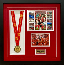 Load image into Gallery viewer, STEVEN GERRARD “Champions League 2004/05” Signed Liverpool Photo &amp; Medal Collage Display
