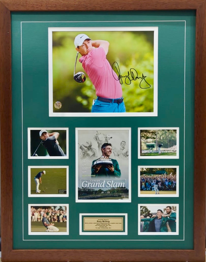 RORY McILROY “2025 Masters Champion” Signed Photo Collage Display1