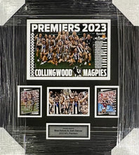 Load image into Gallery viewer, NICK &amp; JOSH DAICOS “2023 Premiers” Signed Cards &amp; Photo Collage Display
