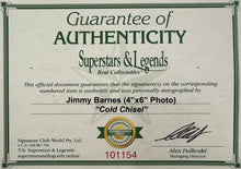 Load image into Gallery viewer, COLD CHISEL - JIMMY BARNES Signed Photo &amp; Record Display
