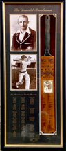 Load image into Gallery viewer, DON BRADMAN Signed Cricket Bat Display
