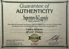 Load image into Gallery viewer, CARLOS ALCARAZ Signed Photo Collage Display
