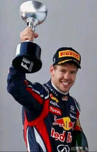 Load image into Gallery viewer, MICHAEL SCHUMACHER, LEWIS HAMILTON, SEBASTIAN VETTEL &amp; MAX VERSTAPPEN Signed F1 DVAG &amp; Podium Caps
