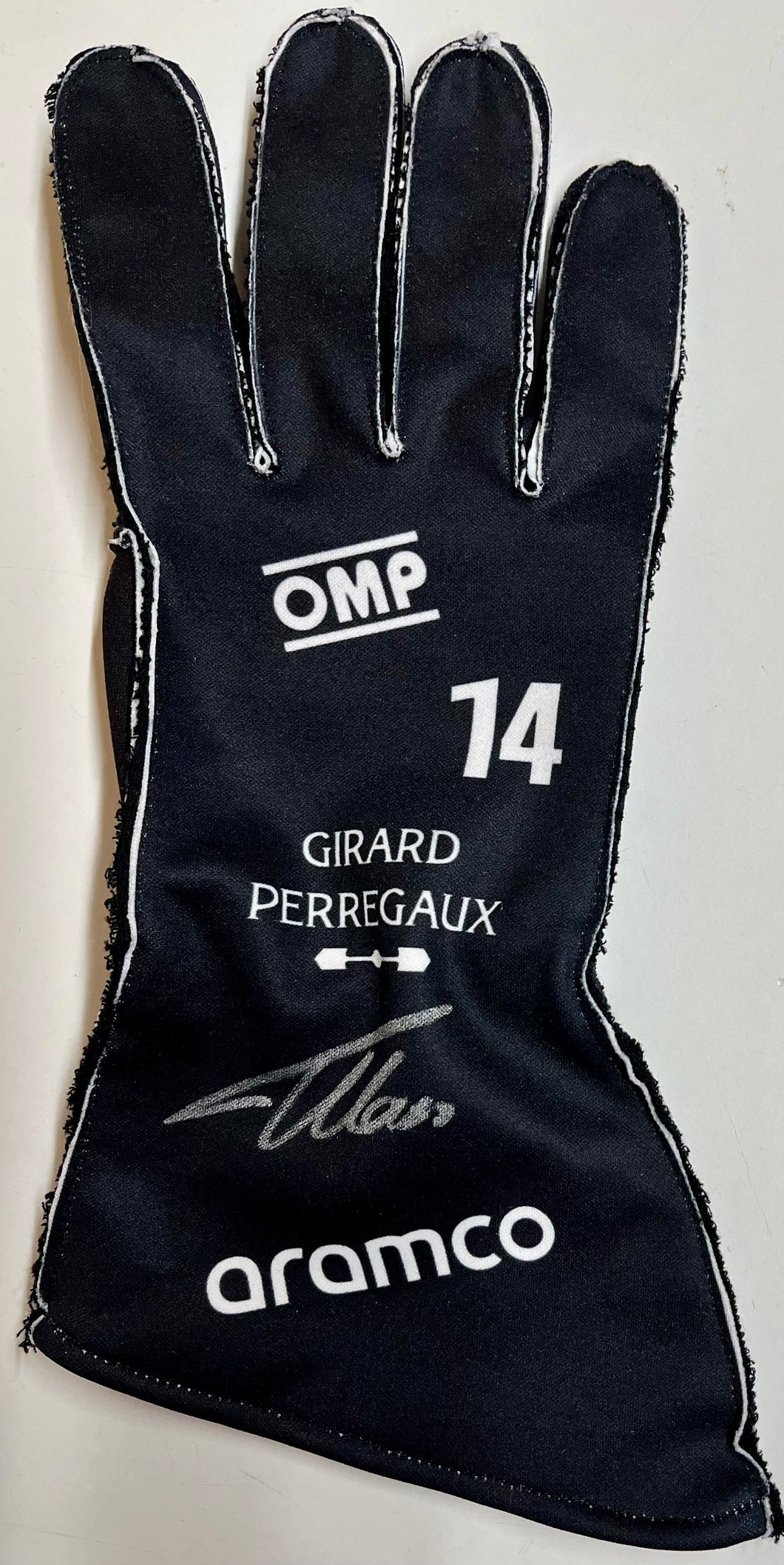 FERNANDO ALONSO Signed Aston Martin F1 Race Glove