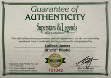 Load image into Gallery viewer, LEBRON JAMES Signed Photo Collage Display2
