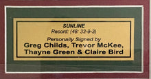 Load image into Gallery viewer, SUNLINE - Greg Childs, Trevor McKee, Thayne Green &amp; Claire Bird Signed Photo Display
