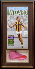Load image into Gallery viewer, NICK WATSON “The Wizard” Signed Boot Display

