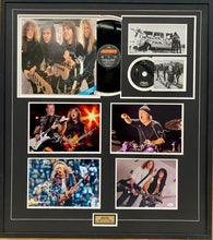 Load image into Gallery viewer, METALLICA - JAMES HETFIELD, LARS ULRICH, KIRK HAMMETT &amp; JASON NEWSTED Signed Photos &amp; EP/CD Display
