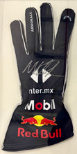 Load image into Gallery viewer, MAX VERSTAPPEN Signed F1 Red Bull Racing Glove &amp; Championship Print Display
