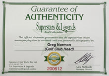 Load image into Gallery viewer, GREG NORMAN Signed Golf Club Head in Display Case

