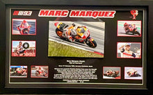 Load image into Gallery viewer, MARC MARQUEZ Signed 8”x12” Photo Montage Display
