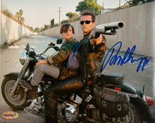 Load image into Gallery viewer, TERMINATOR - ARNOLD SCHWARZENEGGER, ROBERT PATRICK, LINDA HAMILTON &amp; EDWARD FURLONG Signed Photos Collage Display
