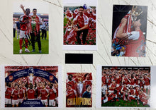 Load image into Gallery viewer, DECLAN RICE, BUKAYO SAKA &amp; MIKEL ARTETA “Champions 2025/26” Signed Arsenal Photos Collage Display
