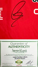 Load image into Gallery viewer, LEWIS HAMILTON Signed F1 Scuderia Ferrari Shirt2
