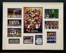 Load image into Gallery viewer, ANGE POSTECOGLOU &amp; GUGLIELMO VICARIO “Europa Champions 2024/25” Signed Tottenham Photos Collage Display
