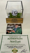 Load image into Gallery viewer, RORY McILROY “2025 Masters Champion” Signed Masters Golf Ball in Display Box
