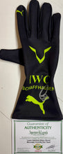 Load image into Gallery viewer, LEWIS HAMILTON “Mercedes F1 Team” Signed Race Glove &amp; Championship Print
