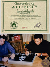 Load image into Gallery viewer, MUHAMMAD ALI Signed “Sports Photo of the Century” Photo Display
