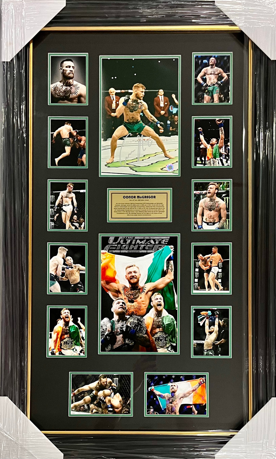 CONOR McGREGOR Signed Photo Collage Display