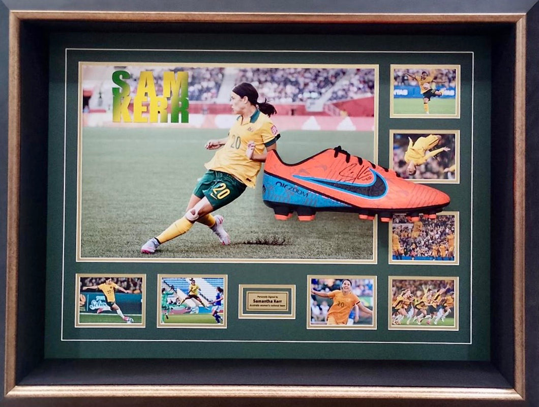 SAMANTHA KERR “Matildas” Signed Boot Display