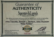 Load image into Gallery viewer, PULP FICTION - Travolta, Jackson &amp; Thurman Signed Photos Display
