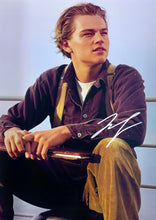 Load image into Gallery viewer, TITANIC - LEONARDO DiCAPRIO, KATE WINSLET &amp; BILLY ZANE Signed Photos &amp; Film Cell Collage Display
