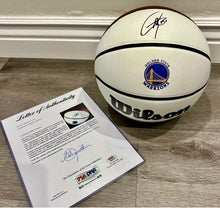 Load image into Gallery viewer, STEPHEN CURRY Signed Golden State Warriors Basketball in Display Case
