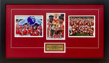 Load image into Gallery viewer, BUKAYO SAKA &amp; MILES LEWIS-SKELLY “Champions 2025/26” Signed Arsenal Photo Collage Display
