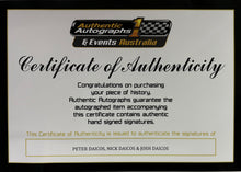 Load image into Gallery viewer, PETER, JOSH &amp; NICK DAICOS Signed Collingwood Sherrin Football Cased Display
