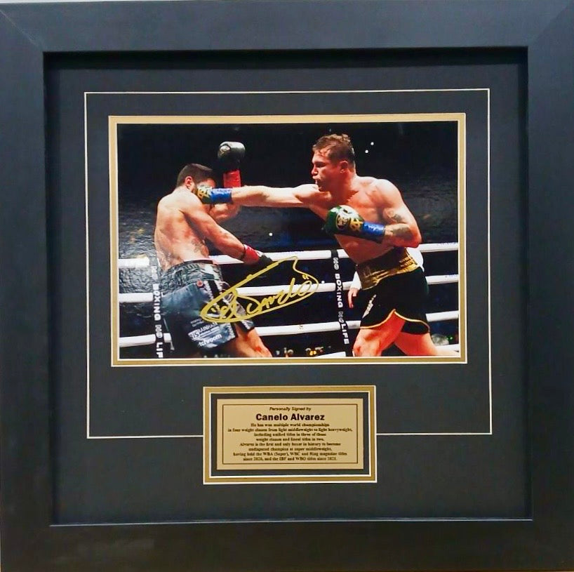 CANELO ALVAREZ Signed Photo Display