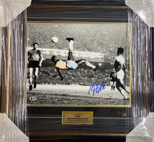 Load image into Gallery viewer, PELE Signed “Scissor Kick” 11”x14” Photo Display
