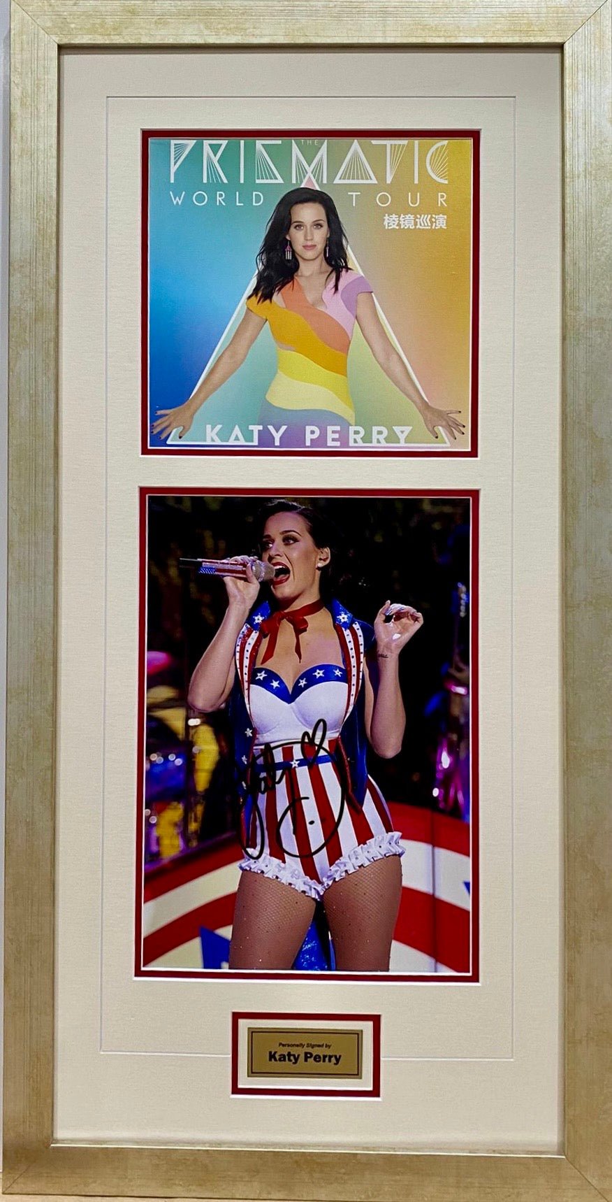 KATY PERRY Signed Photo Collage Display