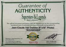 Load image into Gallery viewer, KICKBOXER - JEAN-CLAUDE VAN DAMME Signed Photo &amp; Poster Display
