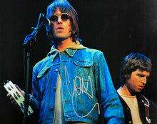 Load image into Gallery viewer, OASIS - LIAM &amp; NOEL GALLAGHER Signed Photo &amp; Card Collage Display
