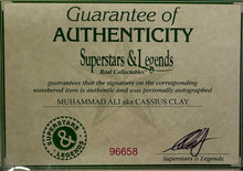 Load image into Gallery viewer, MUHAMMAD ALI aka CASSIUS CLAY Signed Boxing Glove Display
