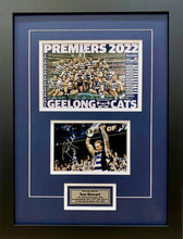Load image into Gallery viewer, TOM STEWART “2022 Premiers” Signed Photo Collage Display
