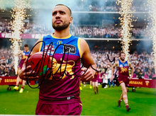 Load image into Gallery viewer, BRISBANE LIONS “2025 Premiers” Team Signed Photos &amp; Poster Collage Display
