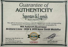 Load image into Gallery viewer, WILL ASHCROFT “Norm Smith Medallist” Signed Jumper &amp; Photo Collage Display
